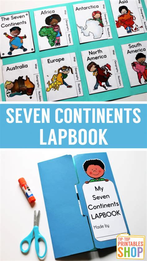 Free Continents Lapbook Printables