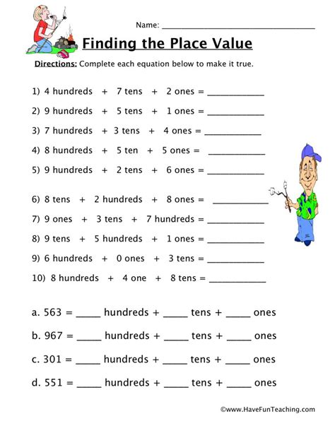 Free Converting Values Math Worksheet 3Rd Grade