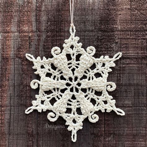 free crochet snowflake patterns
