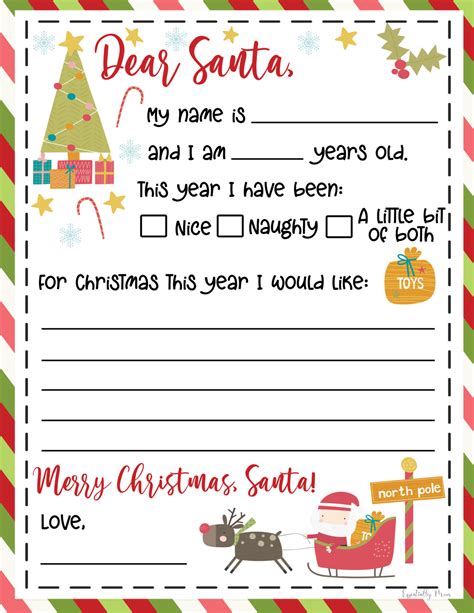 Free Dear Santa Printable