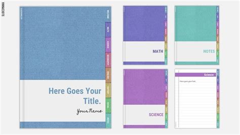 Free Digital Notebook Google Slides