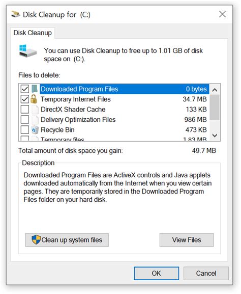 free disk cleanup delivery optimization files