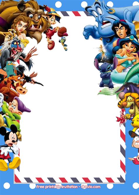 Free Disney Printable Invitations