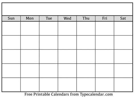 free downloadable calendar templates