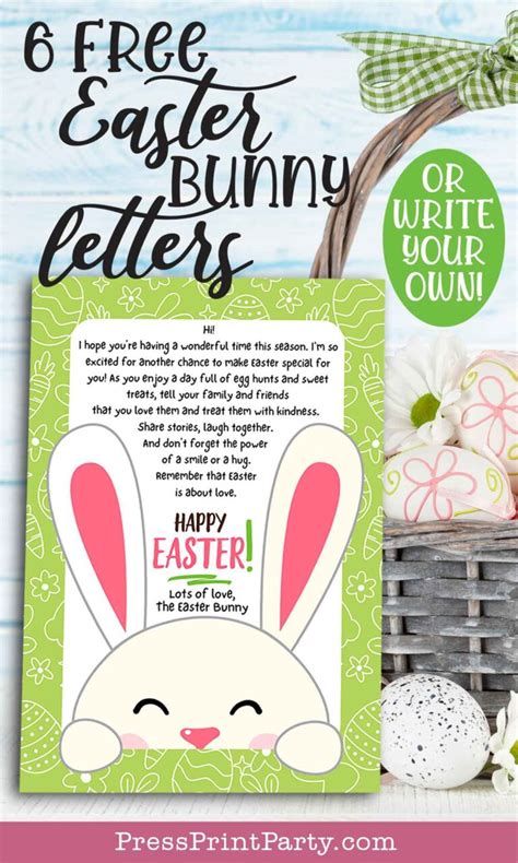 Free Easter Bunny Message Creator Printable