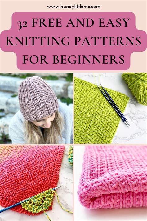 free easy knitting patterns