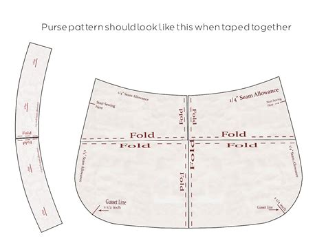Free Easy Printable Small Bag Patterns
