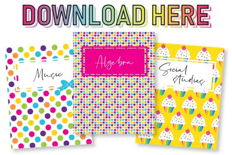 Free Editable Printable Binder Covers