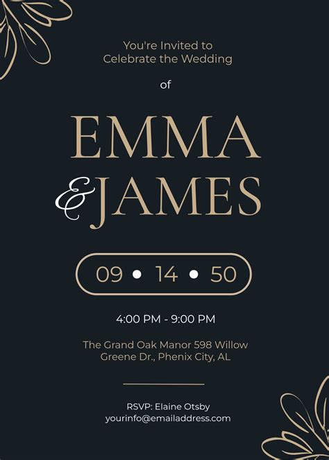 Free Editable Templates For Invitations