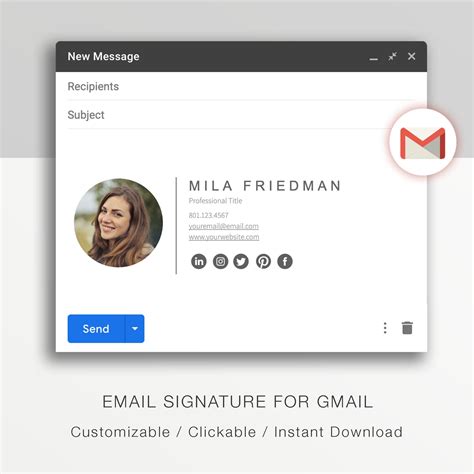 Free Email Signature Templates for Gmail