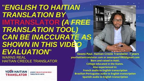 free english to haitian creole translation