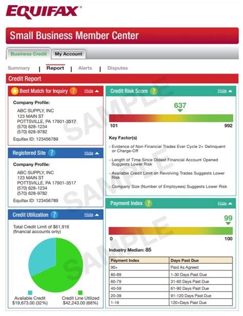 free equifax small business credit report