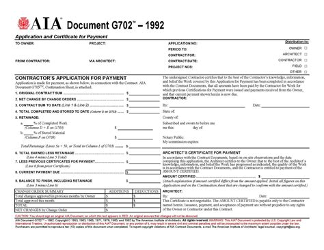 free excel aia forms g702 and g703