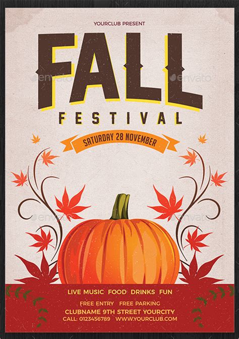 FREE 21+ Fall Flyer Templates in MS Word AI PSD EPS InDesign
