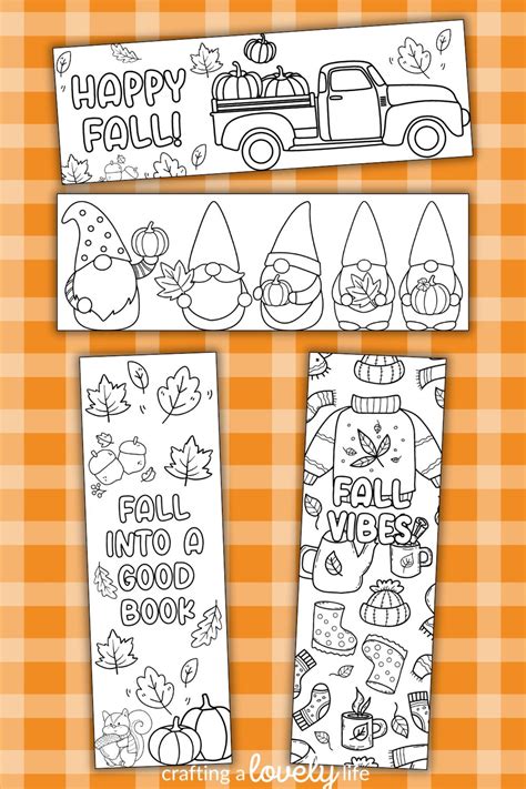 Free Fall Printable Book Marks
