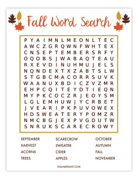 Free Fall Printable Games