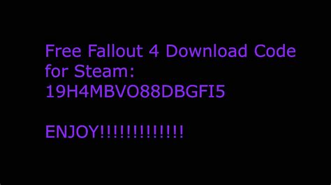free fallout 4 steam code