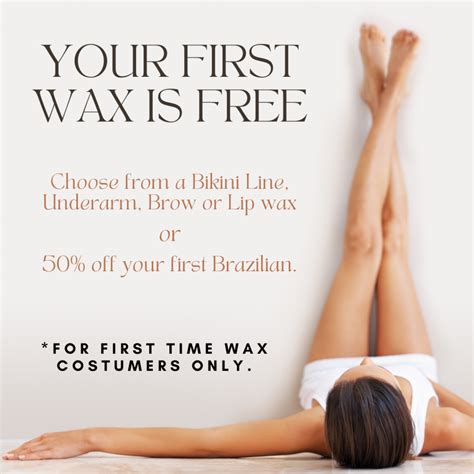 free first time wax
