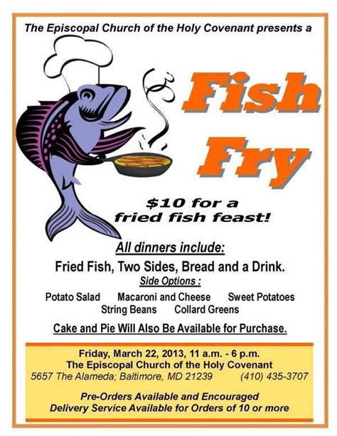 free fish fry flyer templates