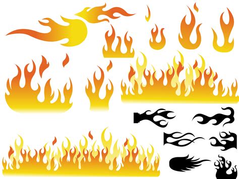 free flame vector art