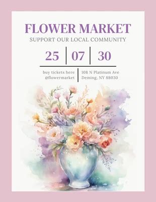 Free Floral Poster Template