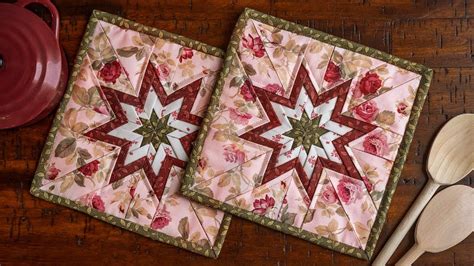 Free Folded Star Hot Pad Pattern