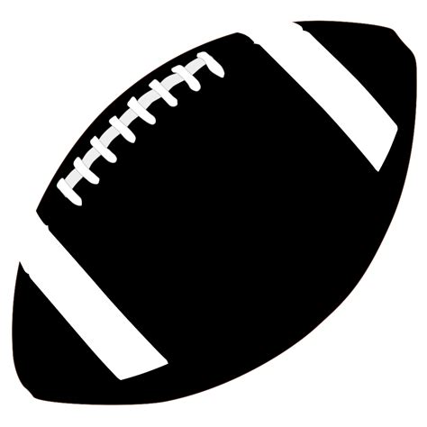 free football clipart black and white