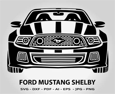 free ford mustang svg files