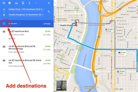 free google maps and driving directions