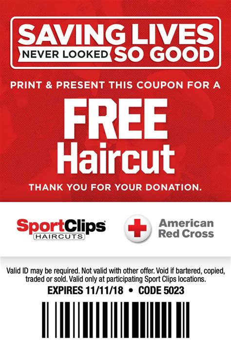 free haircut coupon sport clips