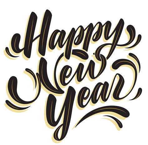 free happy new year font