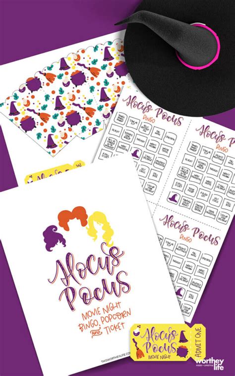 Free Hocus Pocus Worksheet Printables