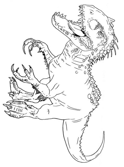 free indominus rex coloring pages