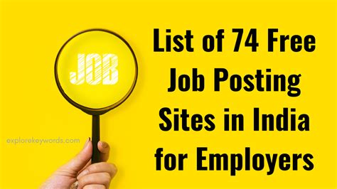 free job posting sites for employers in india