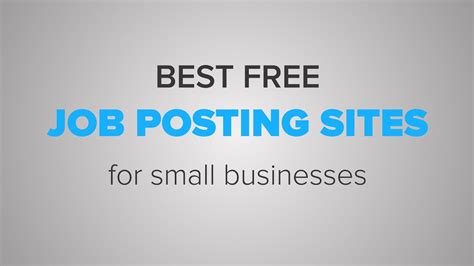 free job postings sites for small businesses