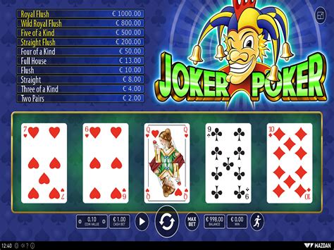 free joker poker games no sign up no download