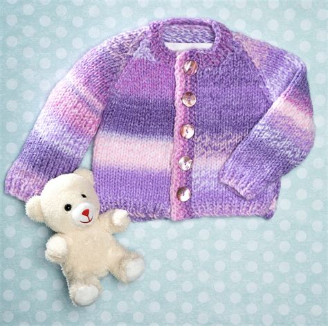 Free Knitting Patterns For Babies Cardigans Easy