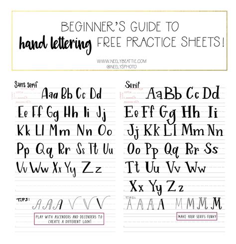 Free Lettering Template Printable