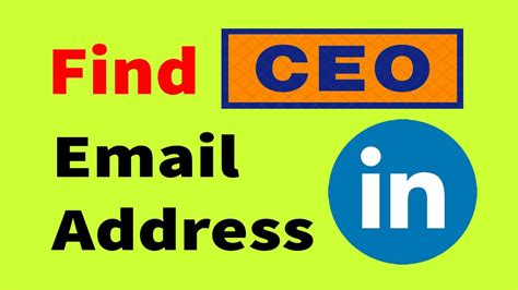 free list of ceo email addresses uk