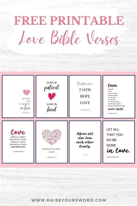 Free Love Scripture Printables
