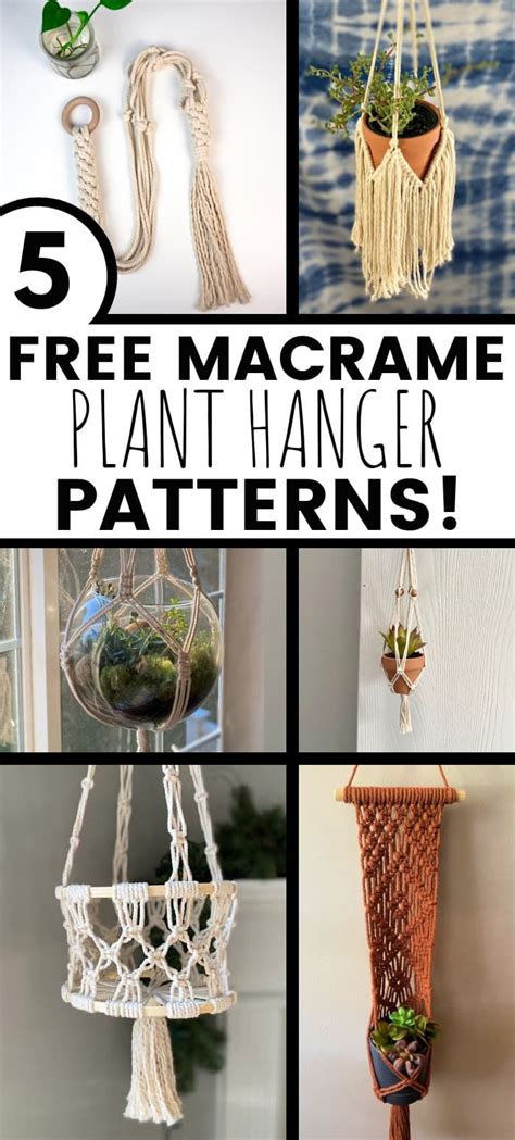 Free Macrame Patterns Plant Hangers