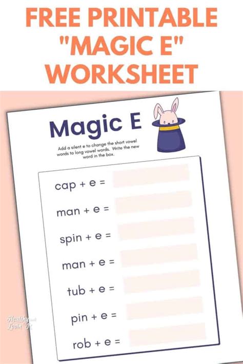 Free Magic E Printable