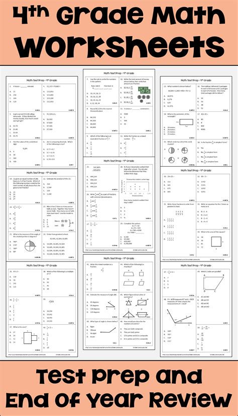 Free Math Worksheet Printables 4Tygrade