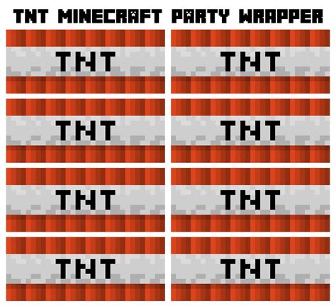 Free Minecraft Tnt Printables