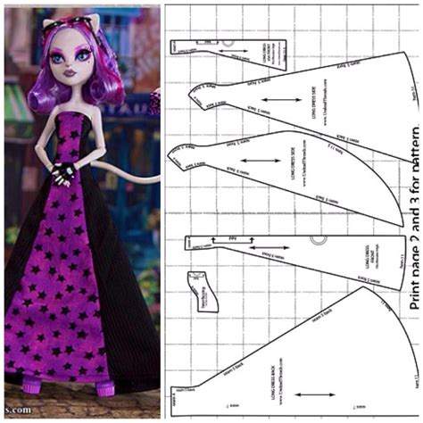 Free Monster High Doll Clothes Patterns