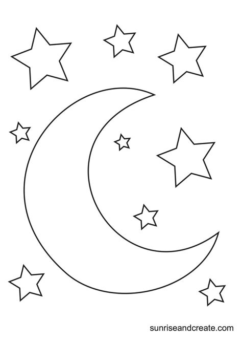 Free Moon Printable Pattern