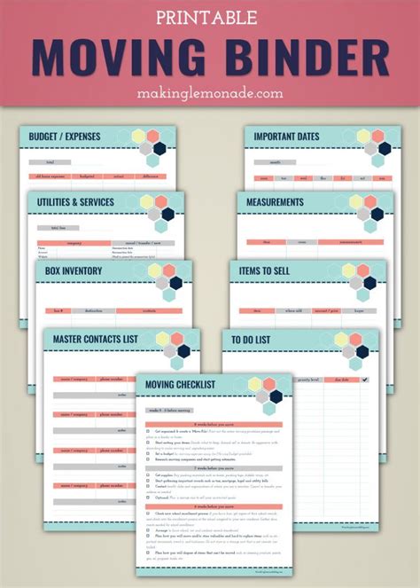 Free Moving Binder Printables