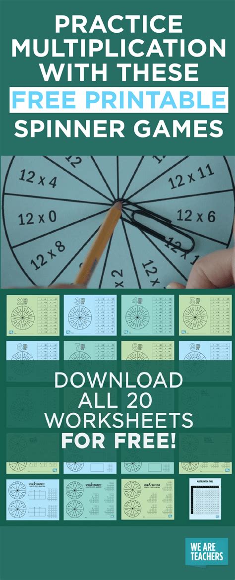 Free Multiplication Games Printable