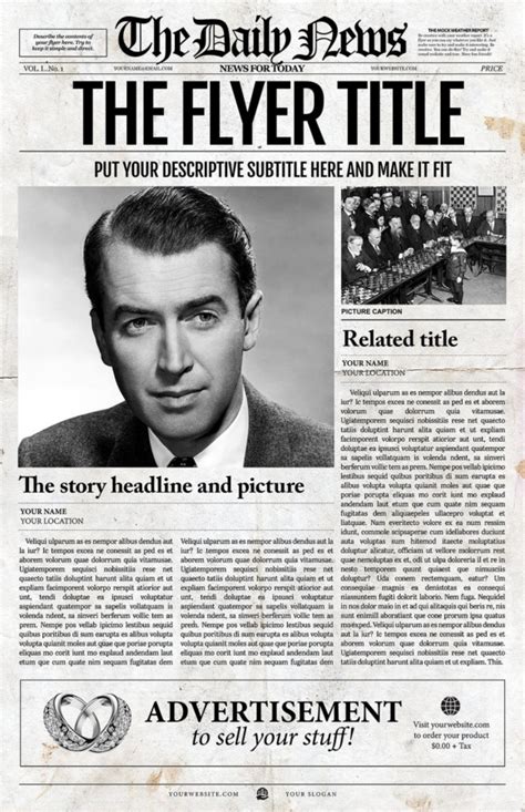 Newspaper Template Creative Daddy