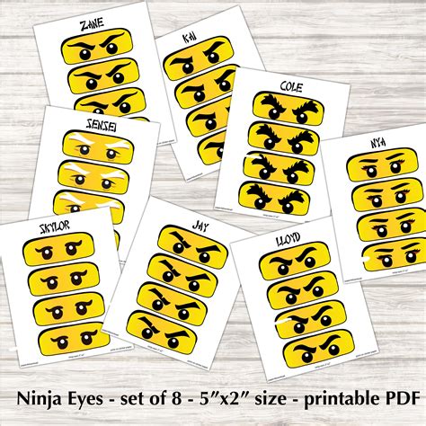 Free Ninja Eye Printable